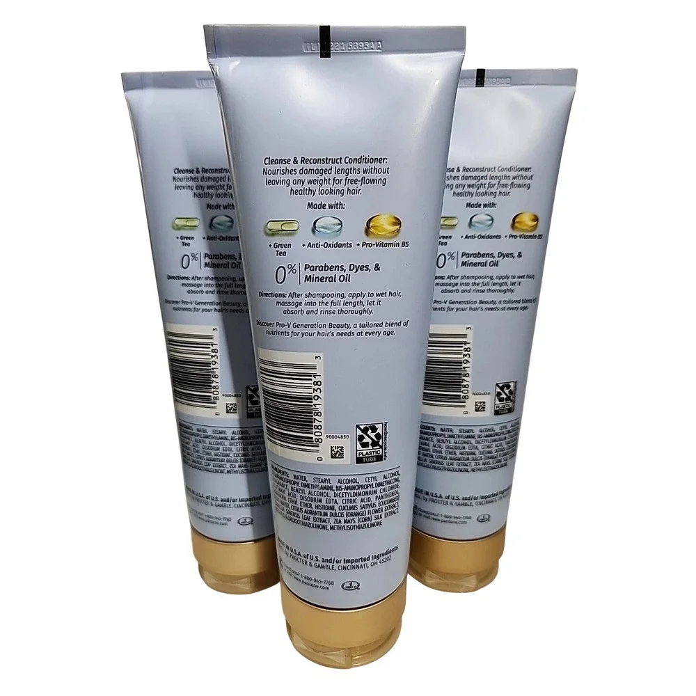 Pantene Conditioner Cleanse & Reconstruct Pack of 3 –‎ 8oz Each